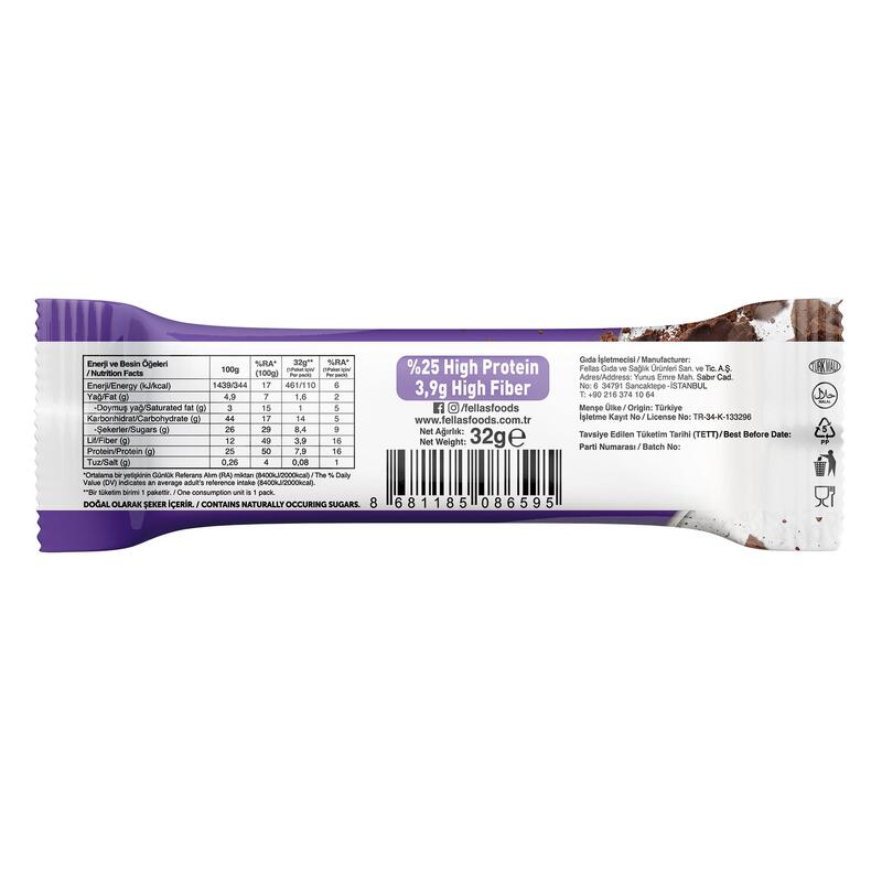 Fellas Protein Bar Duble Kakaolu 32 g