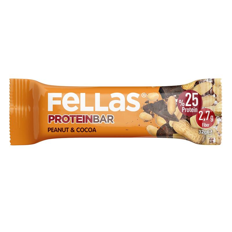 Fellas Protein Bar Yer Fıstıklı ve Kakaolu 32 g