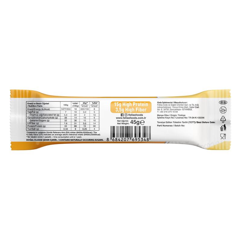 Fellas Yüksek Protein Bar Muz 45 G