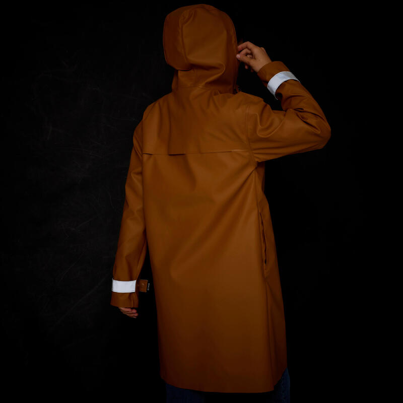 Geacă parka impermeabilă ciclism în oraș Albastru Unisex