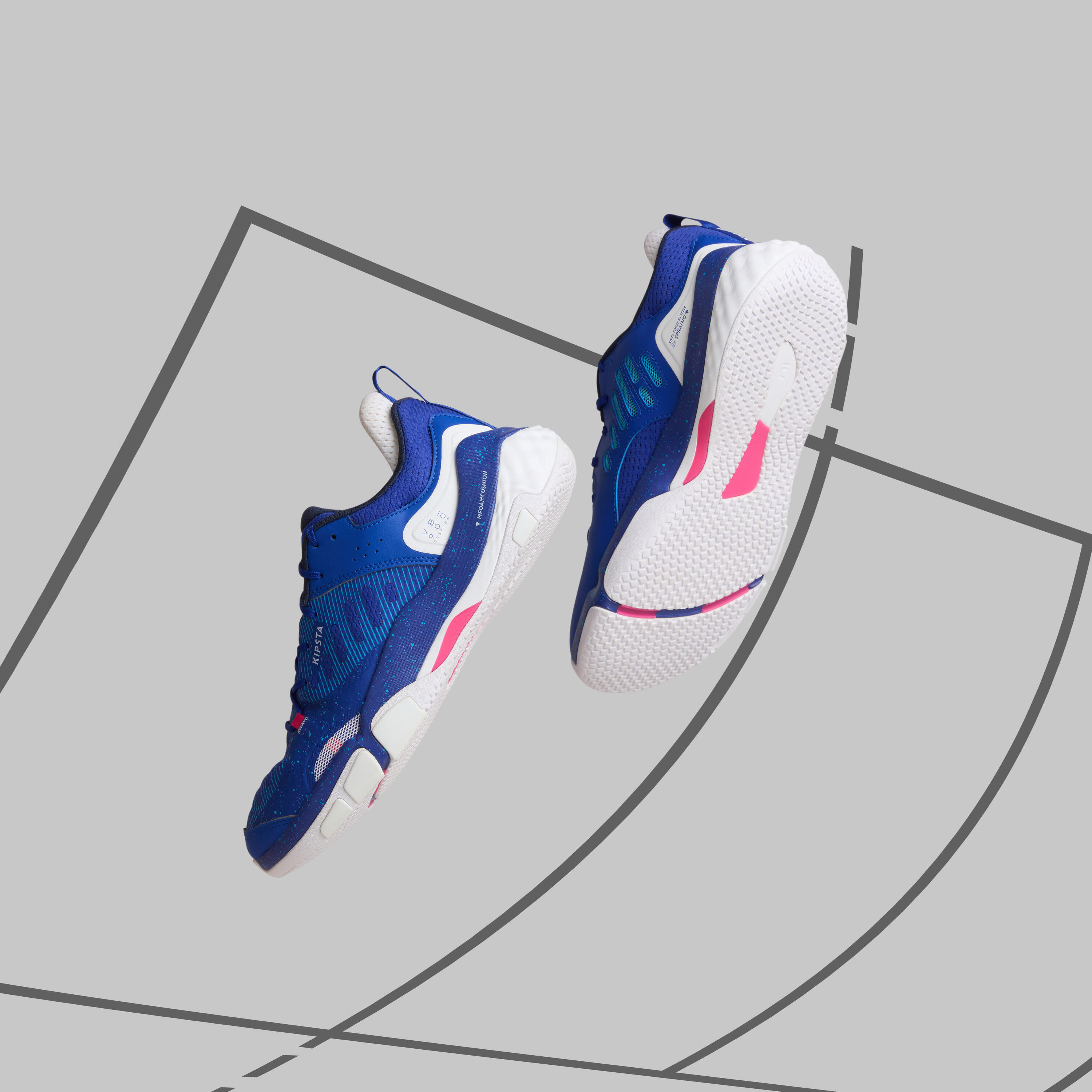 Scarpe pallavolo adulto unisex CUSHION blu 15/22