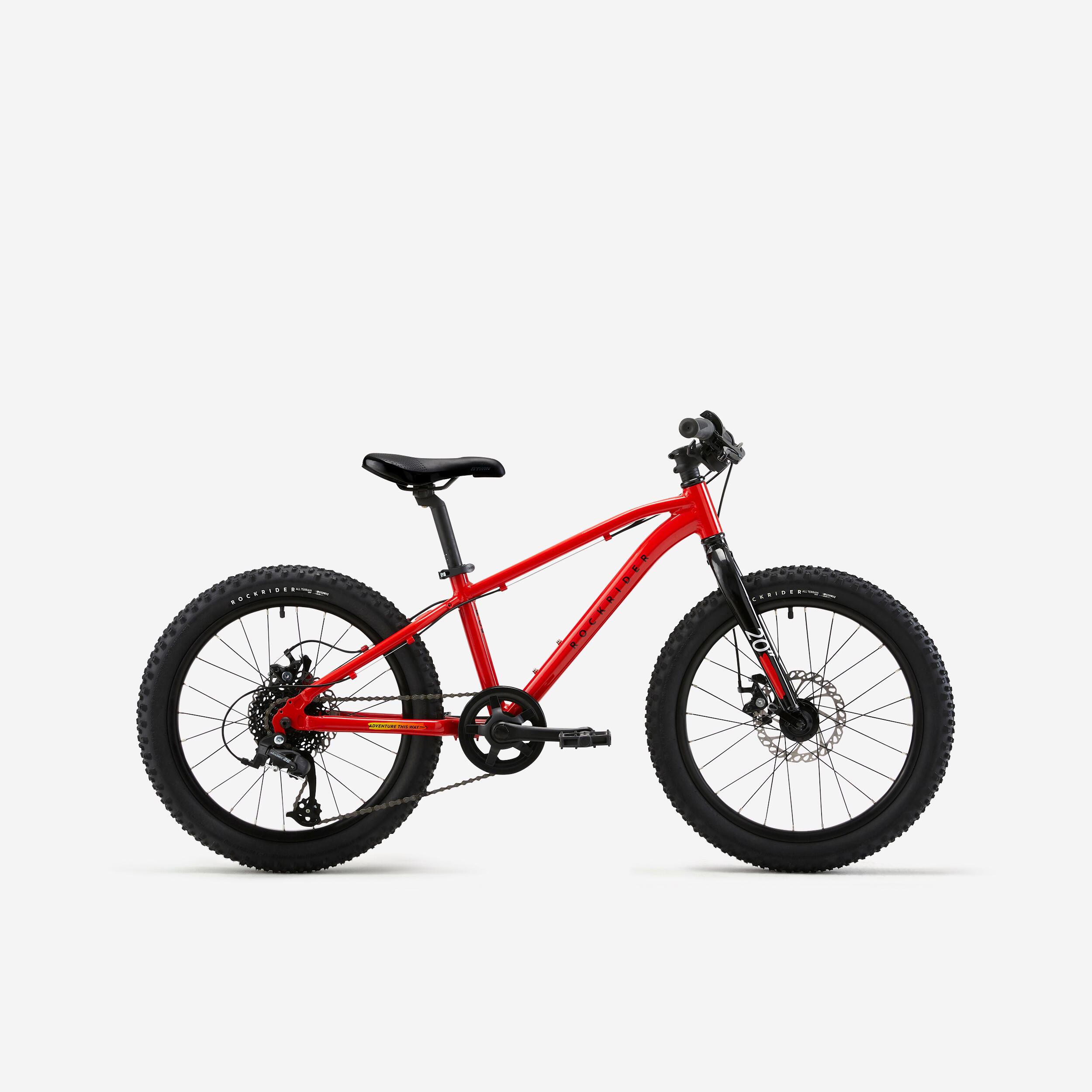 Bicicleta MTB Rockrider Explore 900R 20" rosu copii 120-135 cm