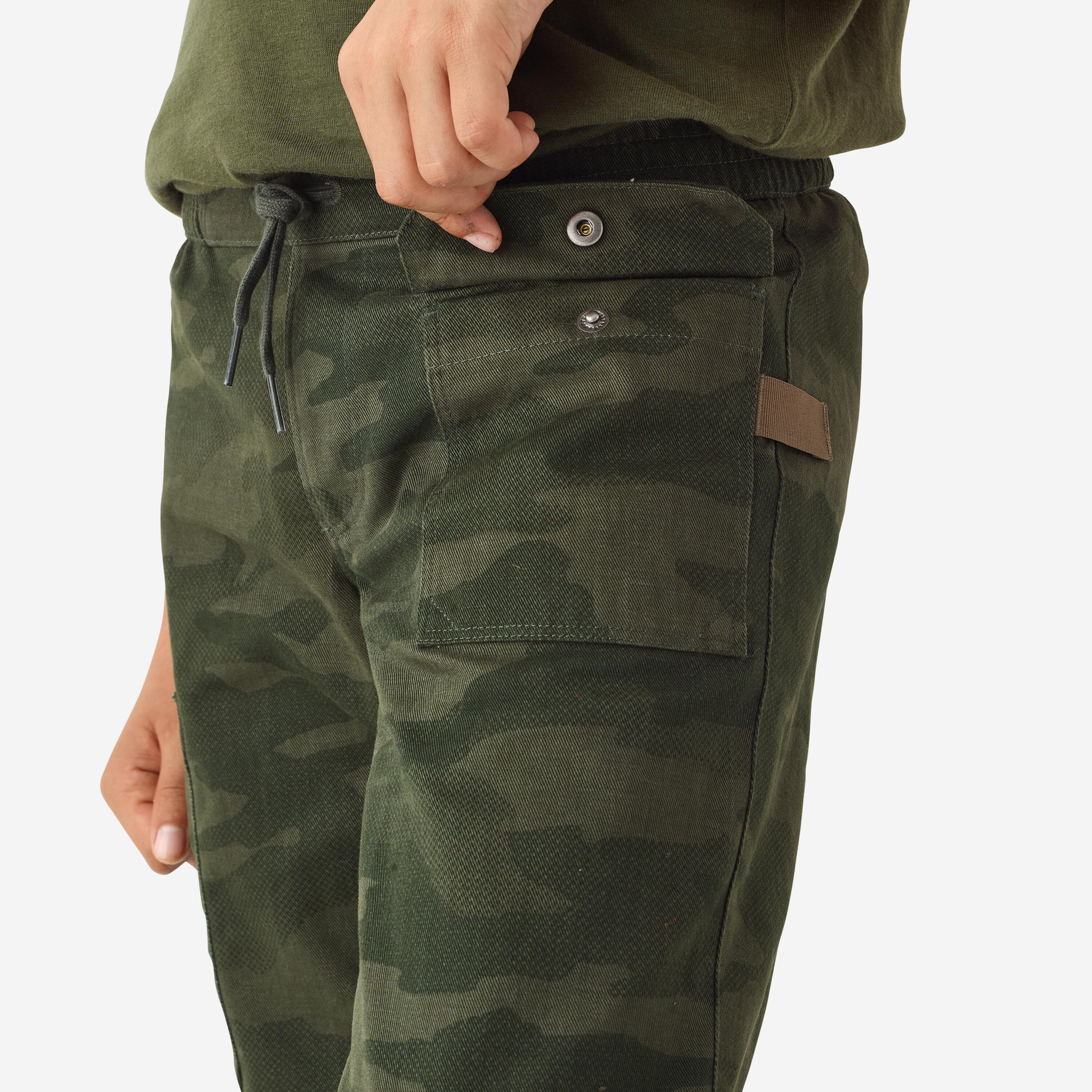 Hose 500 Kinder strapazierfähig Camouflage  4/10