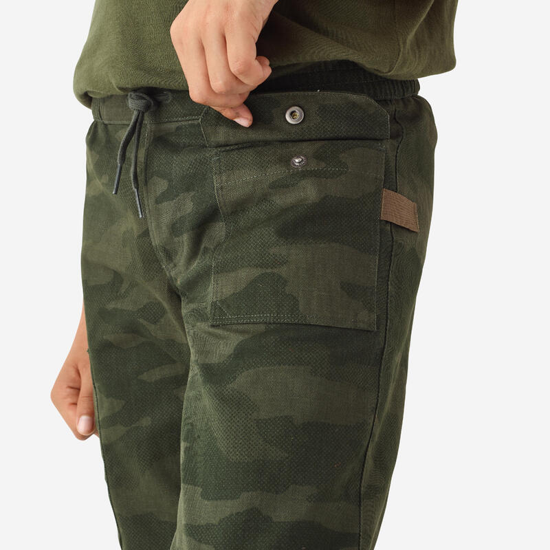 Spodnie dla dzieci Solognac 500 camo wytrzymałe