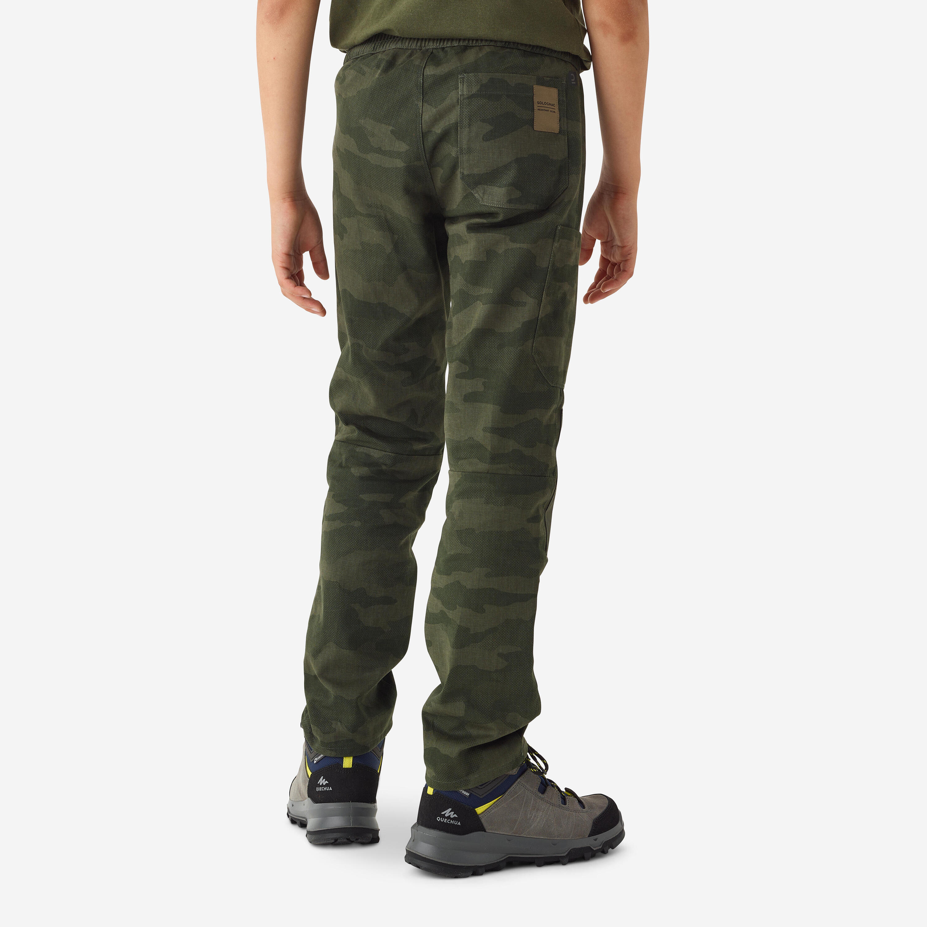 Hose 500 Kinder strapazierfähig Camouflage  3/10