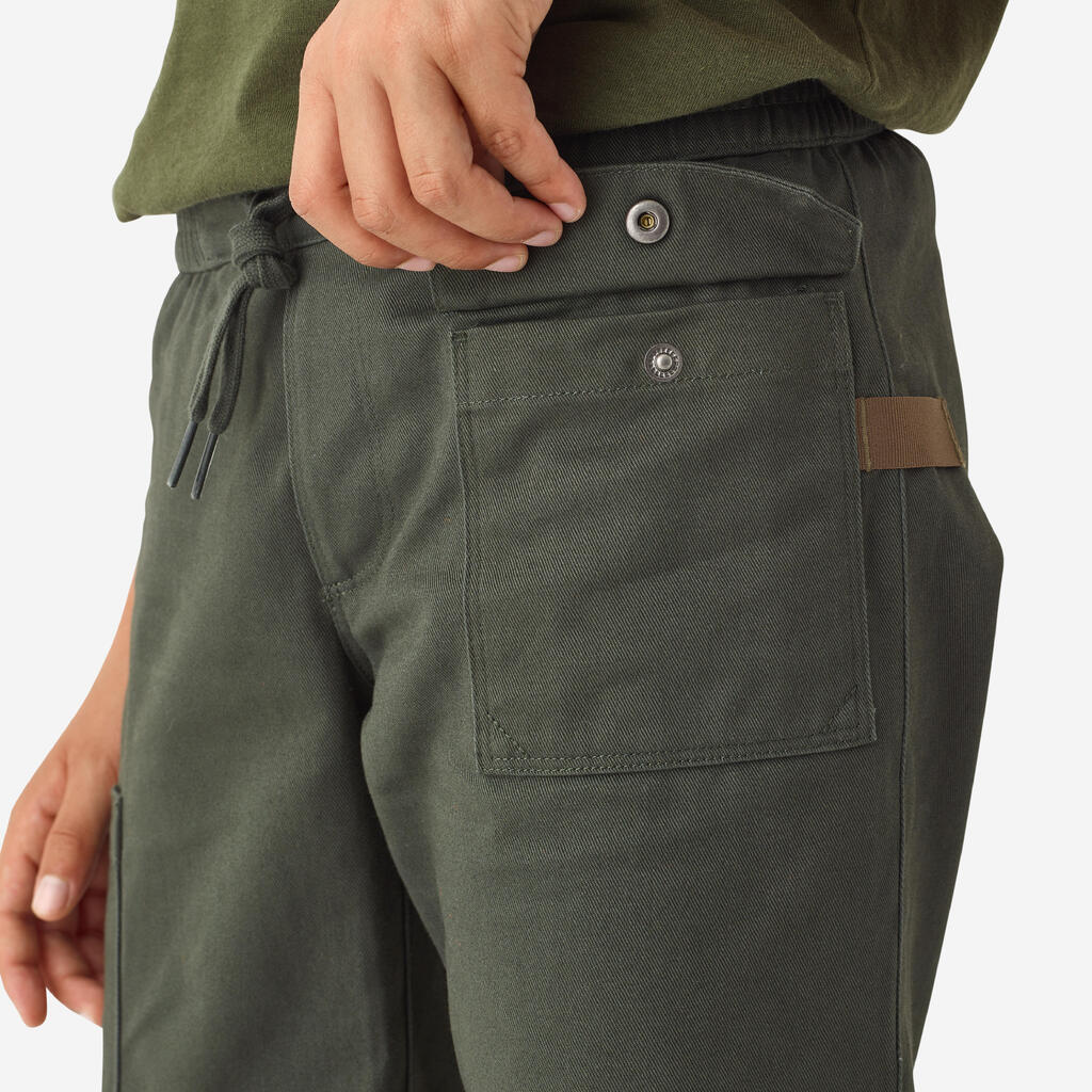 Kamuflažne dečje izdržljive pantalone 500