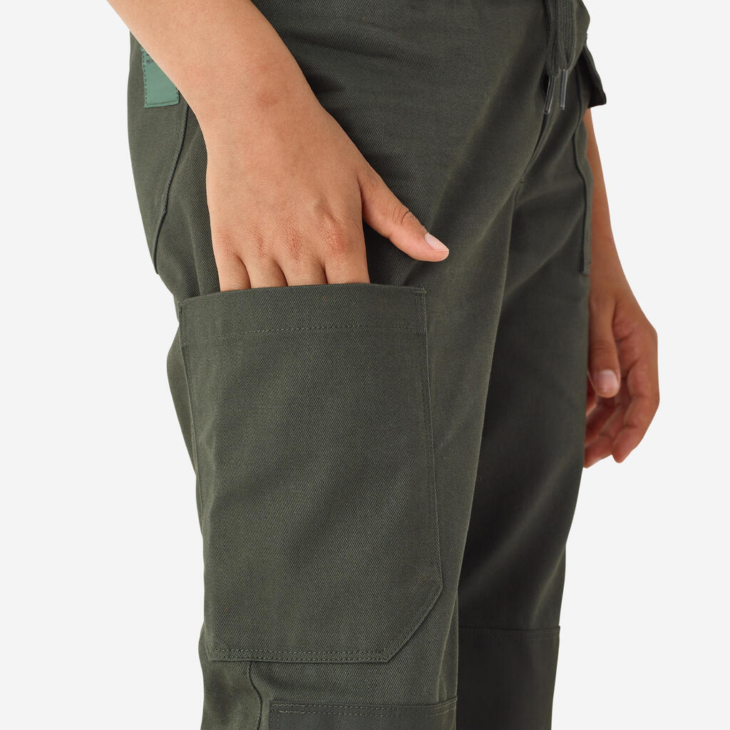 Kamuflažne dečje izdržljive pantalone 500