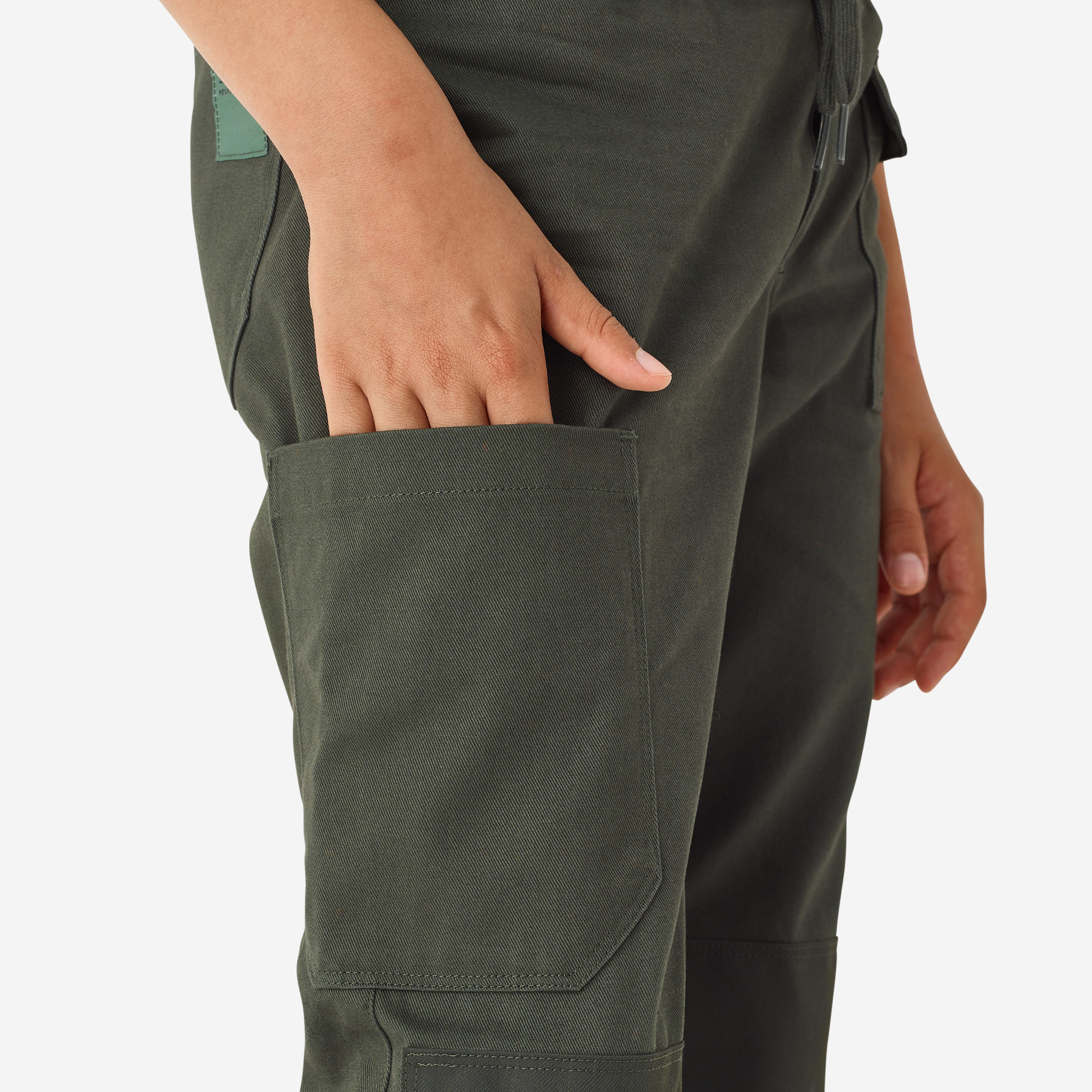 Pantalon de chasse résistant enfant – 500 vert - SOLOGNAC