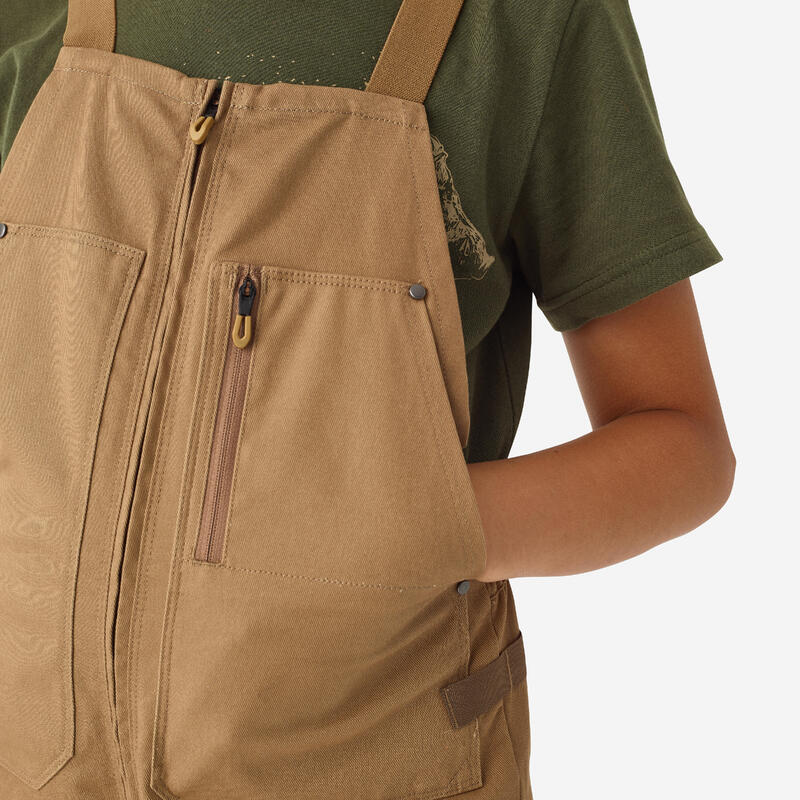 SALOPETTE RESISTANTE ENFANT 500 MARRON