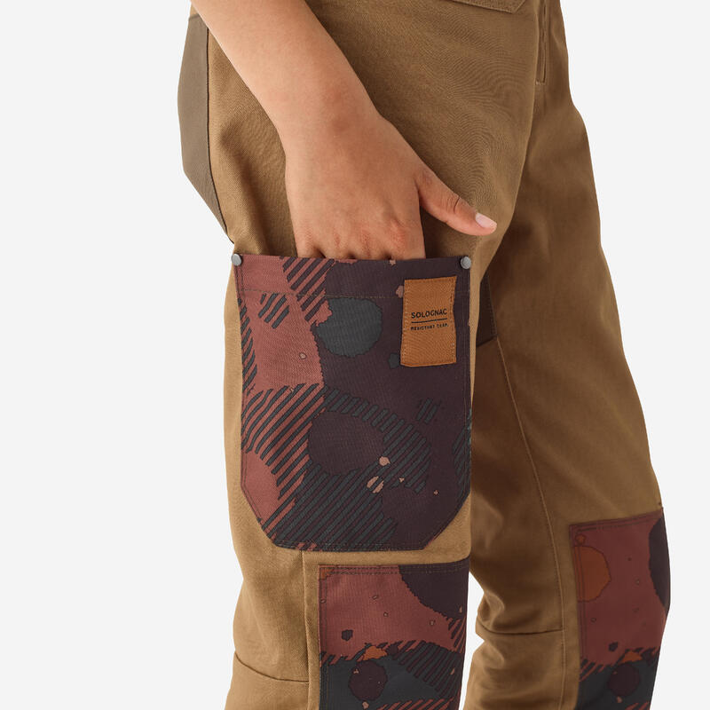 SALOPETTE RESISTANTE ENFANT 500 MARRON