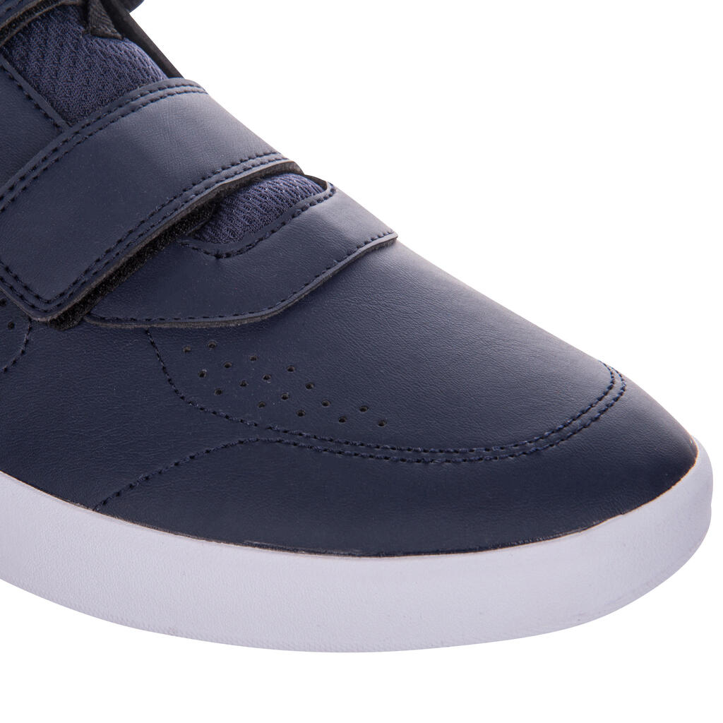 Tennisschuhe TS100 Multicourt Klettverschluss Herren weiß