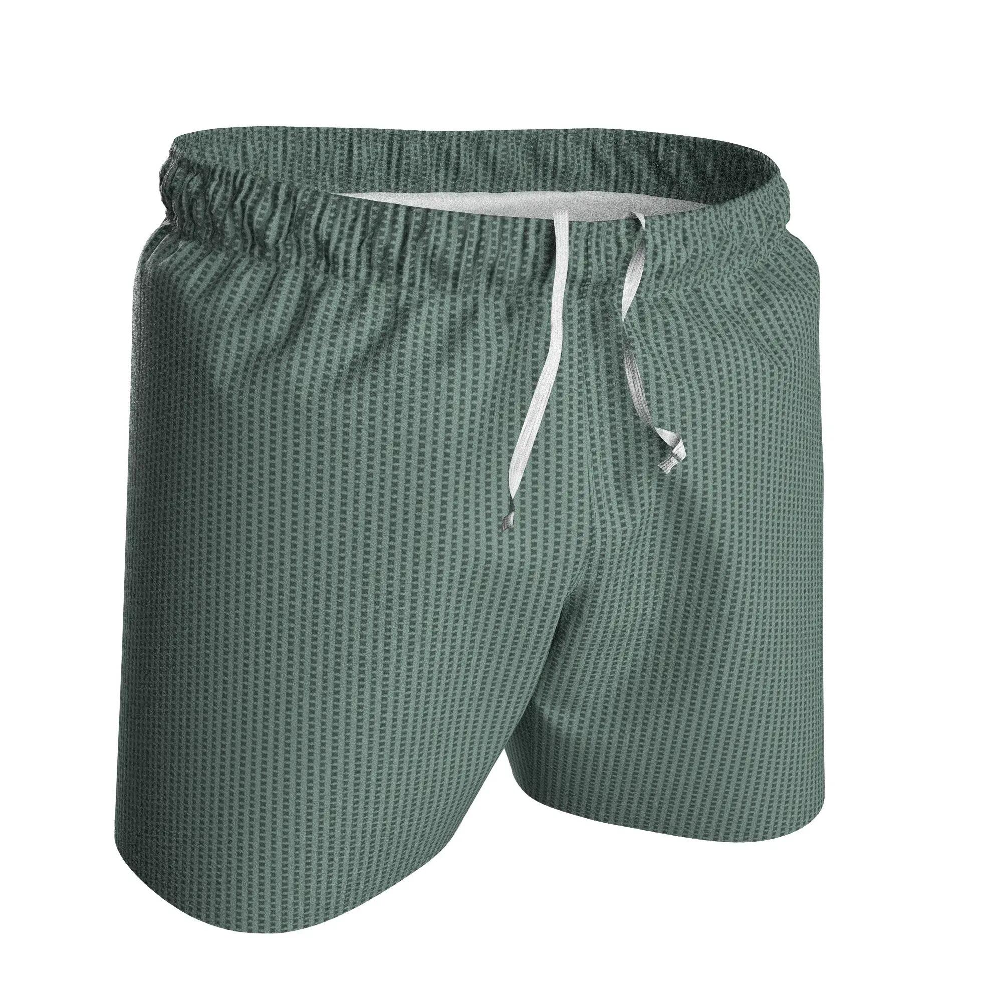 Bermuda de natación texturizado caqui para hombre 100 8/24