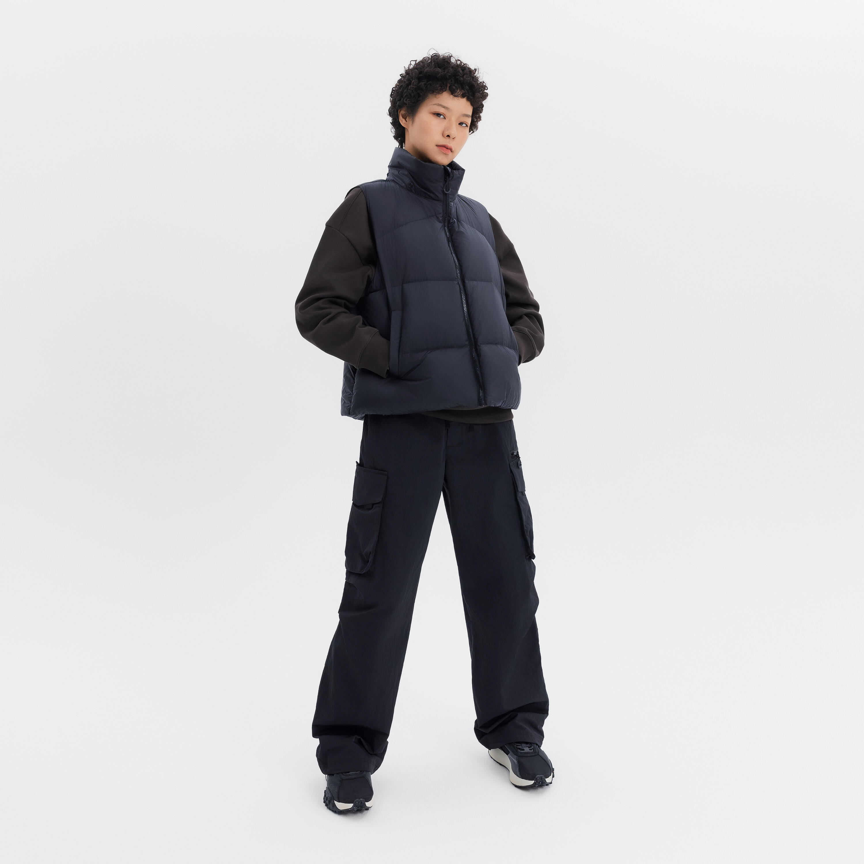 【WONDER WONDER】Goble fleece cargo backslit brushed long SK Nike Sportswear Cargo Pants Men's Large Club Fleece Jade