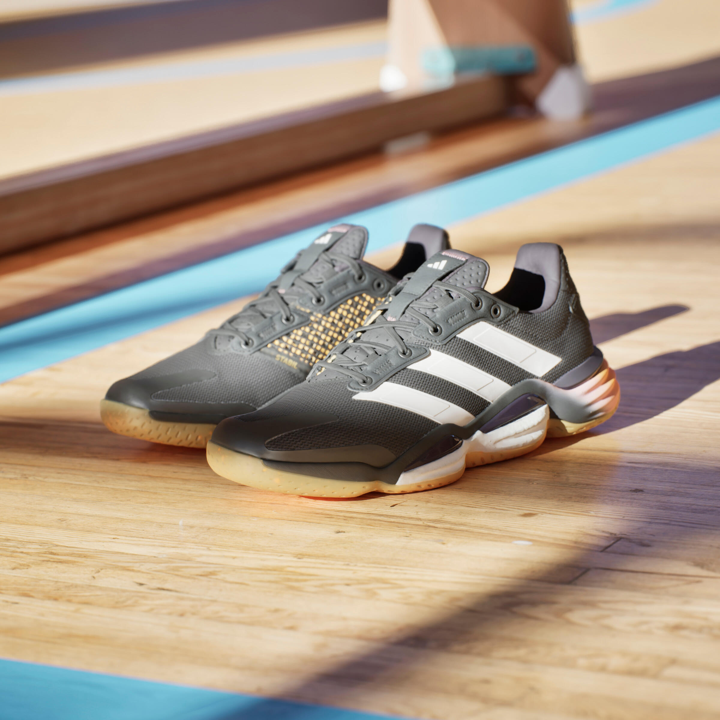 Scarpe pallamano adulto ADIDAS STABIL 16 nere 15/17