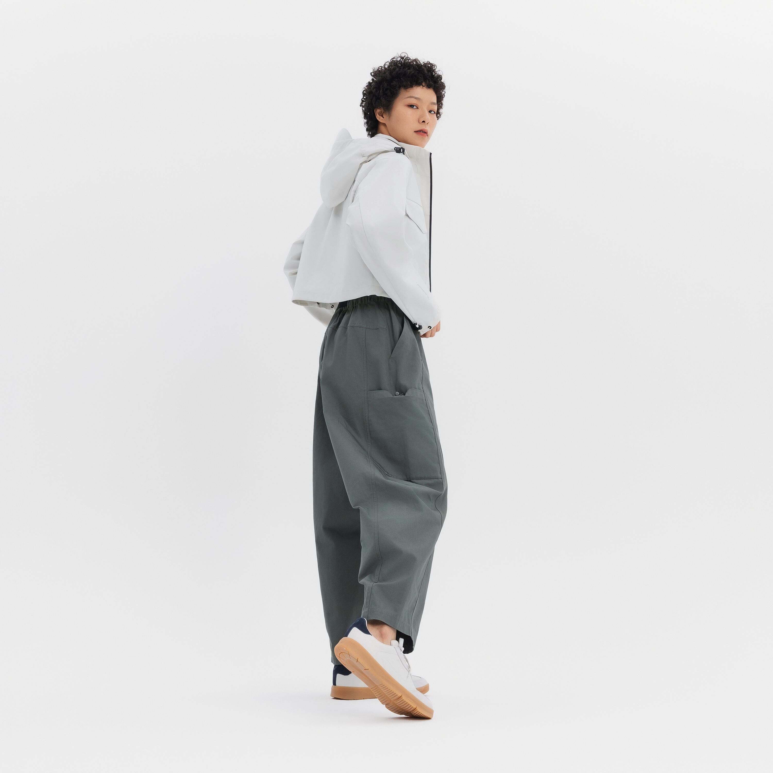 パンツ argue cotton twill backer mov pants Victorious Men's Zipper Knee Scrunch Stacked Biker Twill