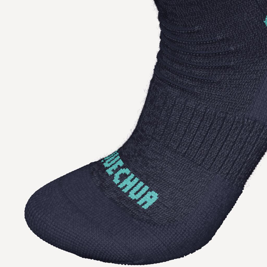 Calcetas cálidas de senderismo - SH100 MID - Niños X2 pares 