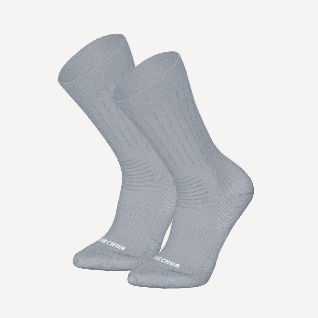 Wandersocken Damen/Herren 2er-Pack halbhoch warm - SH100