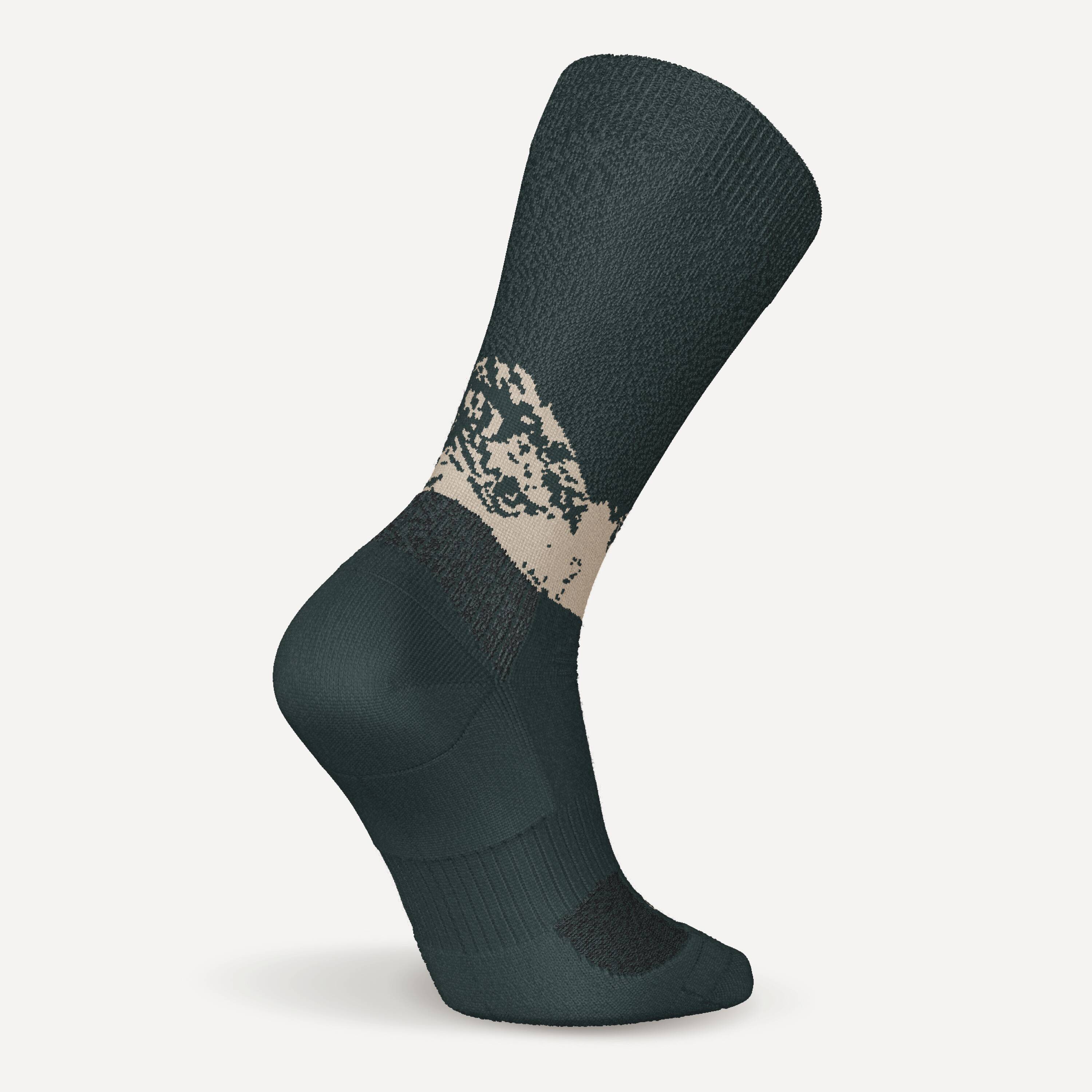 Warm hiking socks, SH500 Mid - Green -  2