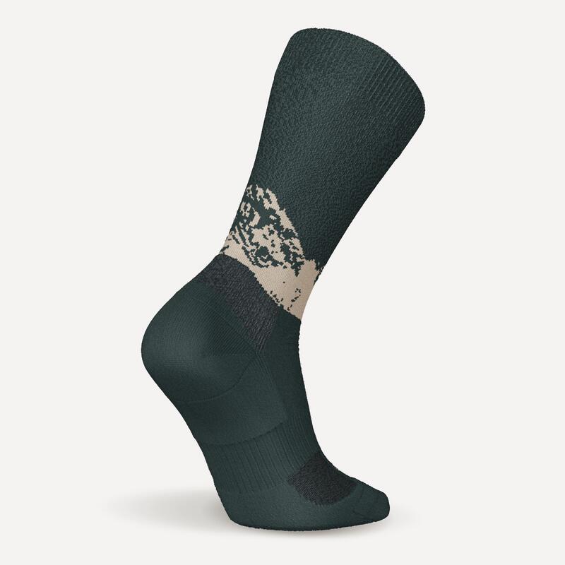 Chaussettes de randonnée chaudes, SH500 Mid vert