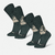 Chaussettes de randonnée chaudes, SH500 Mid vert