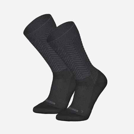Warm hiking socks, SH500 Mid - Black