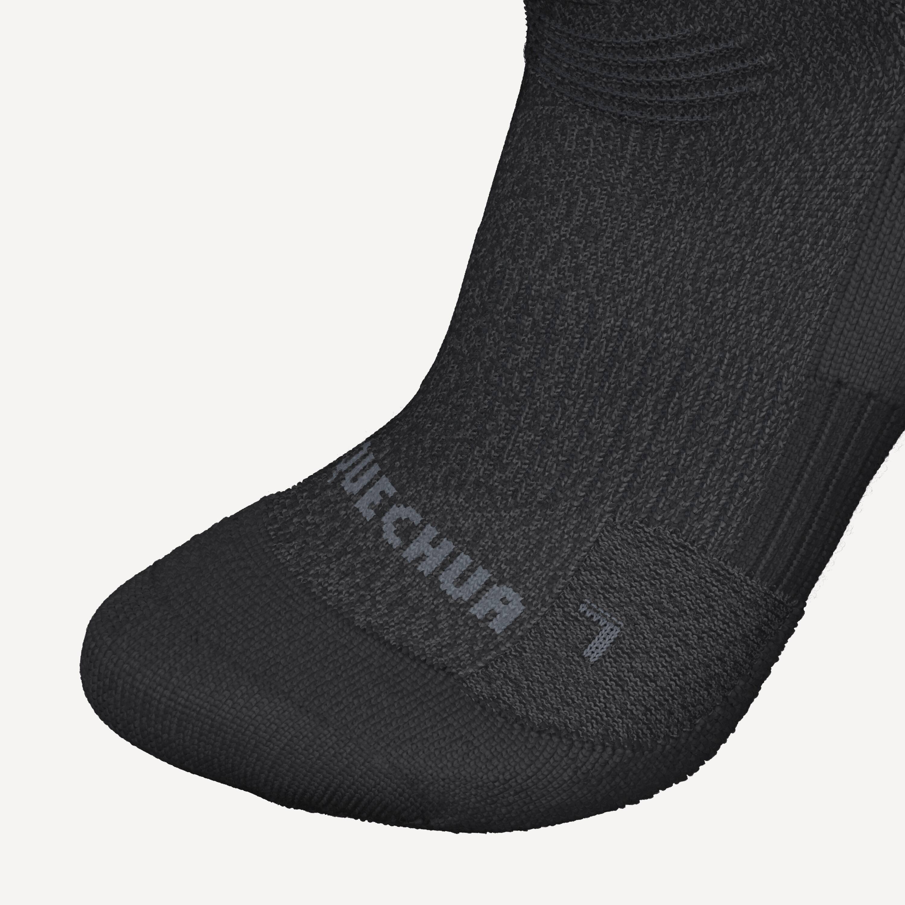 Warm hiking socks, SH500 Mid - Black -  3