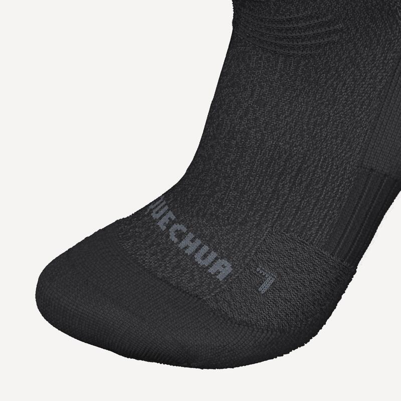 Chaussettes de randonnée chaudes, SH500 Mid noir