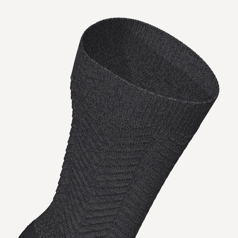 Chaussettes de randonnée chaudes, SH500 Mid noir