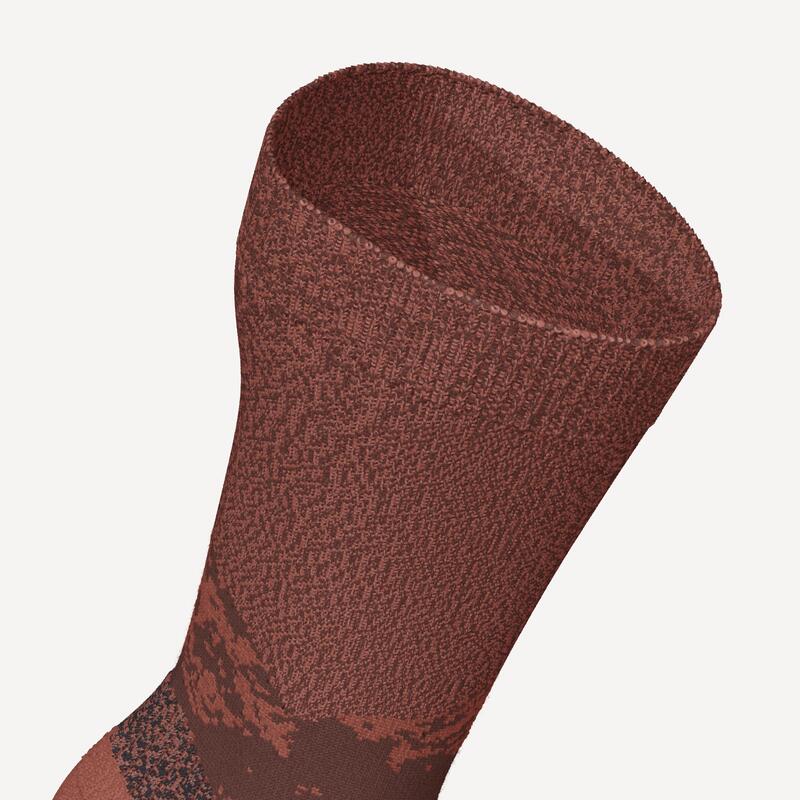 Yetişkin Outdoor Uzun/Termal Çorap - Kahverengi/Bej - 2 Çift - SH500 Mid