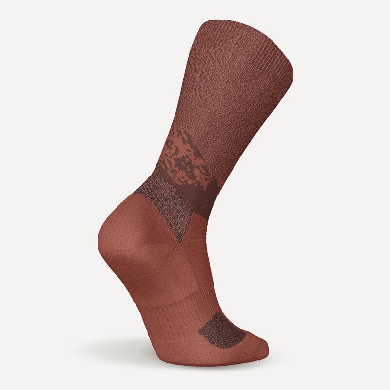 Yetişkin Outdoor Uzun/Termal Çorap - Kahverengi/Bej - 2 Çift - SH500 Mid