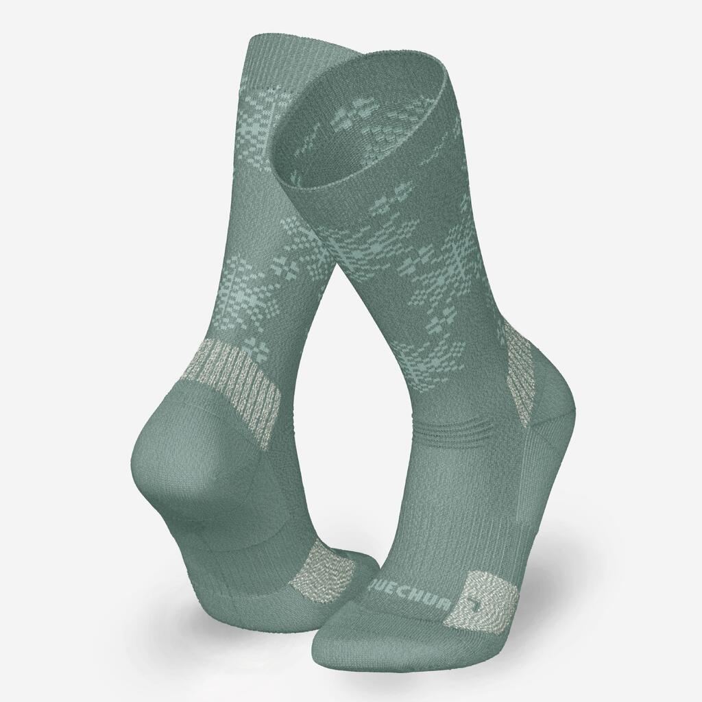 Warm hiking socks, SH500 Mid - Green