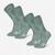 Chaussettes de randonnée chaudes, SH500 Mid vert