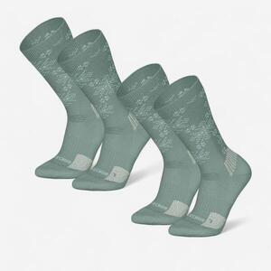 Calcetines térmicos de montaña y nieve 2 pares Adulto Quechua SH500
