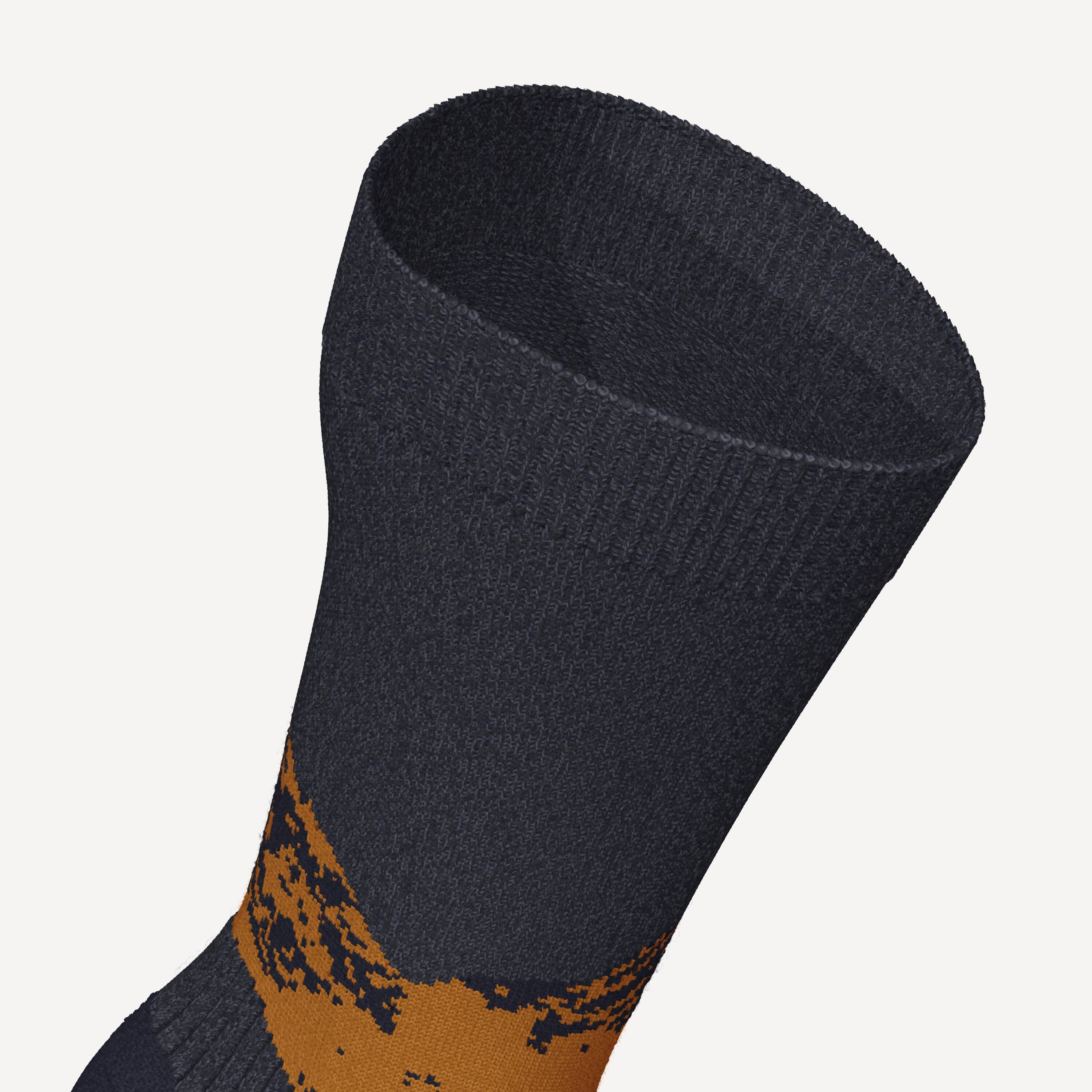 Warm hiking socks, SH500 Mid - Blue Brown -  4