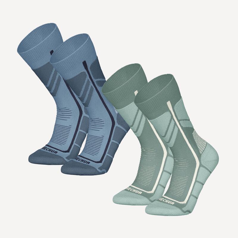 Chaussettes chaudes de randonnée - SH500 MOUNTAIN MID - enfant X2 paires