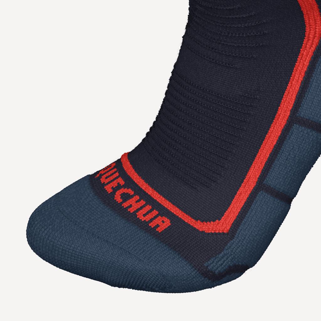 Παιδικές κάλτσες πεζοπορίας SH500 MOUNTAIN MID - 2 Ζεύγη - Μπλε/Γκρι