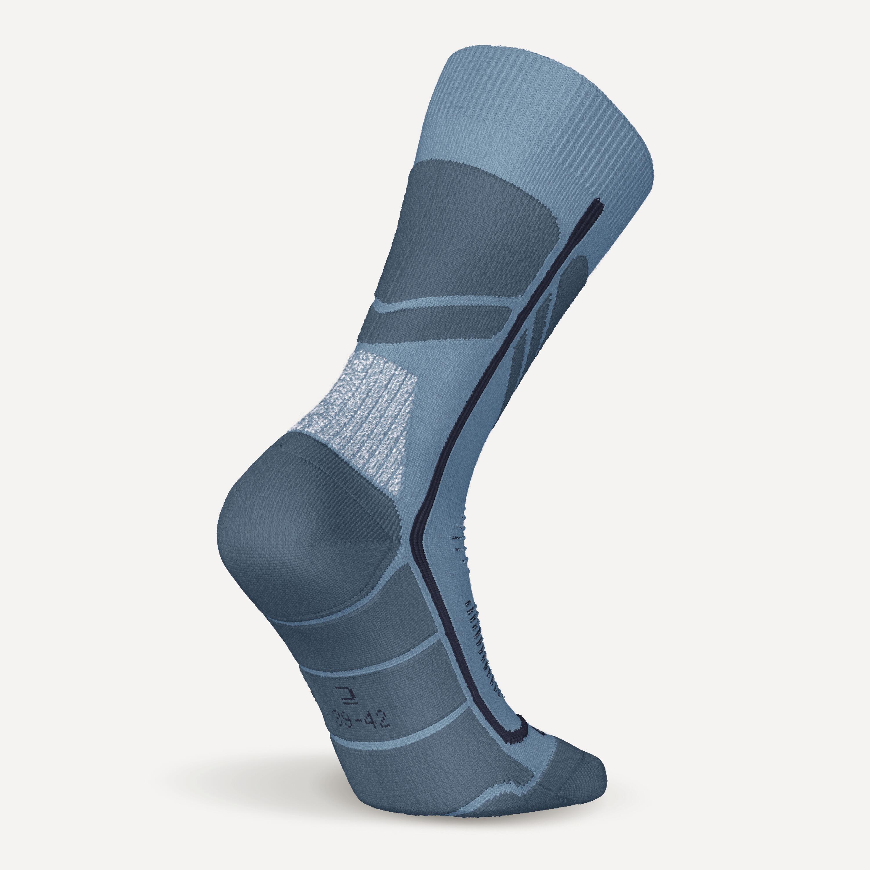 Kids’ Warm Hiking Socks x2 Pairs, SH 500 Mid 2/6