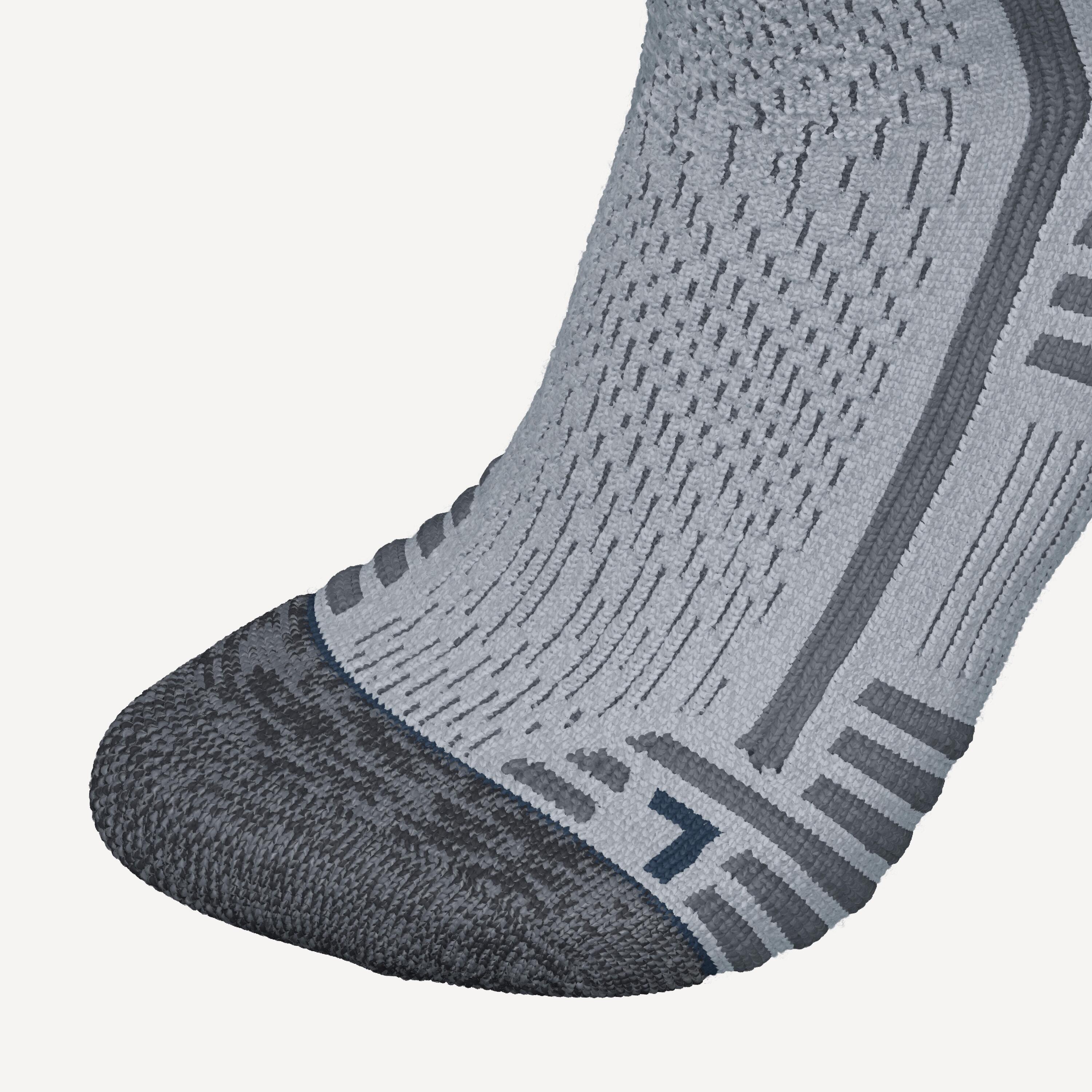 Warm hiking socks, SH500 Mountain Mid - Grey 3/7