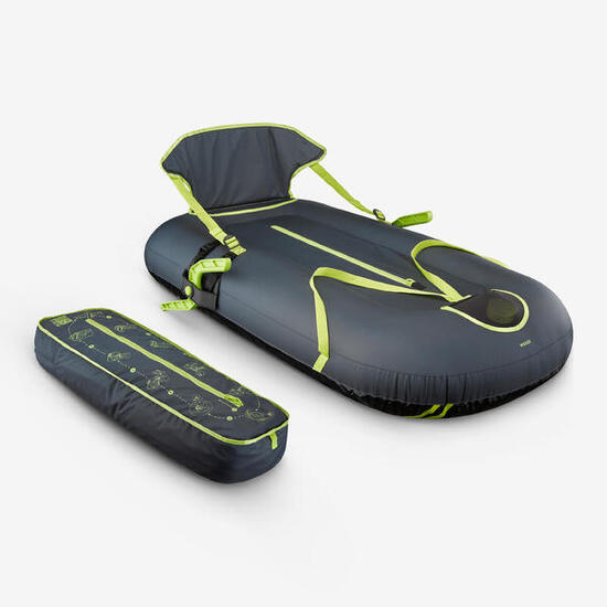 Luge gonflable avec freins adulte et enfant, Pumpslide 900 bleu