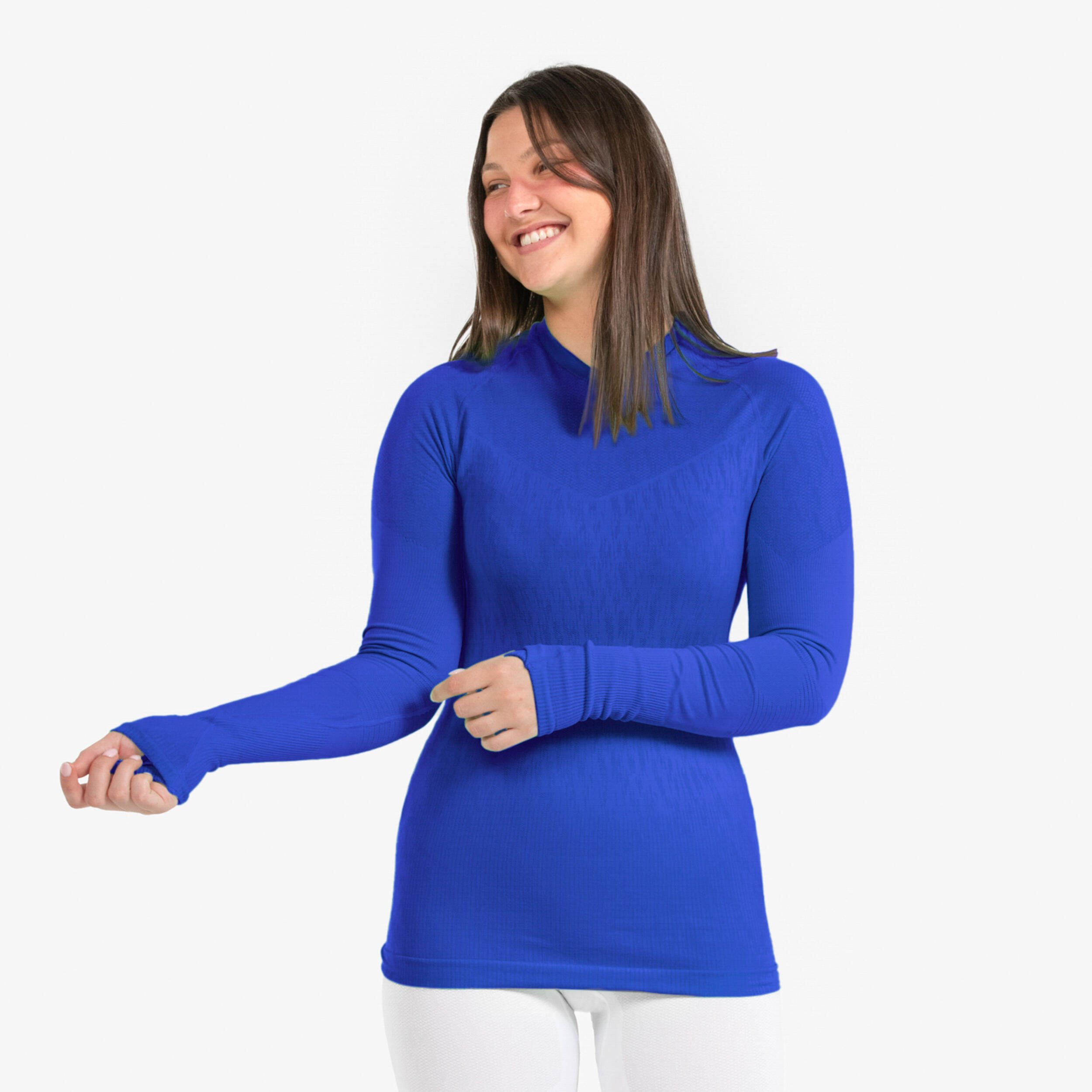 KIPSTA Damen/Herren Funktionsshirt langarm seamless ‒ Keepdry indigoblau