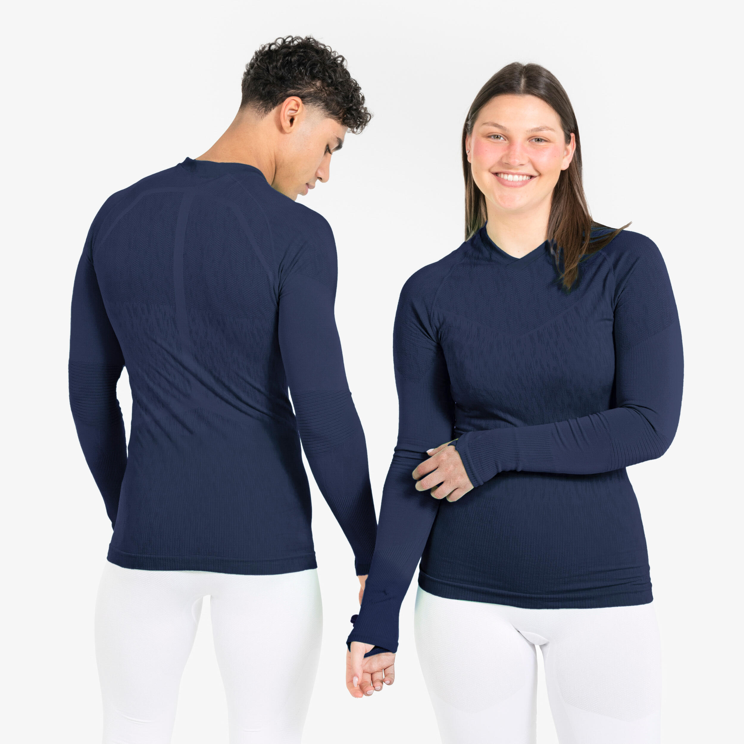 Damen/Herren Funktionsshirt langarm ‒ Keepdry marineblau 5/10