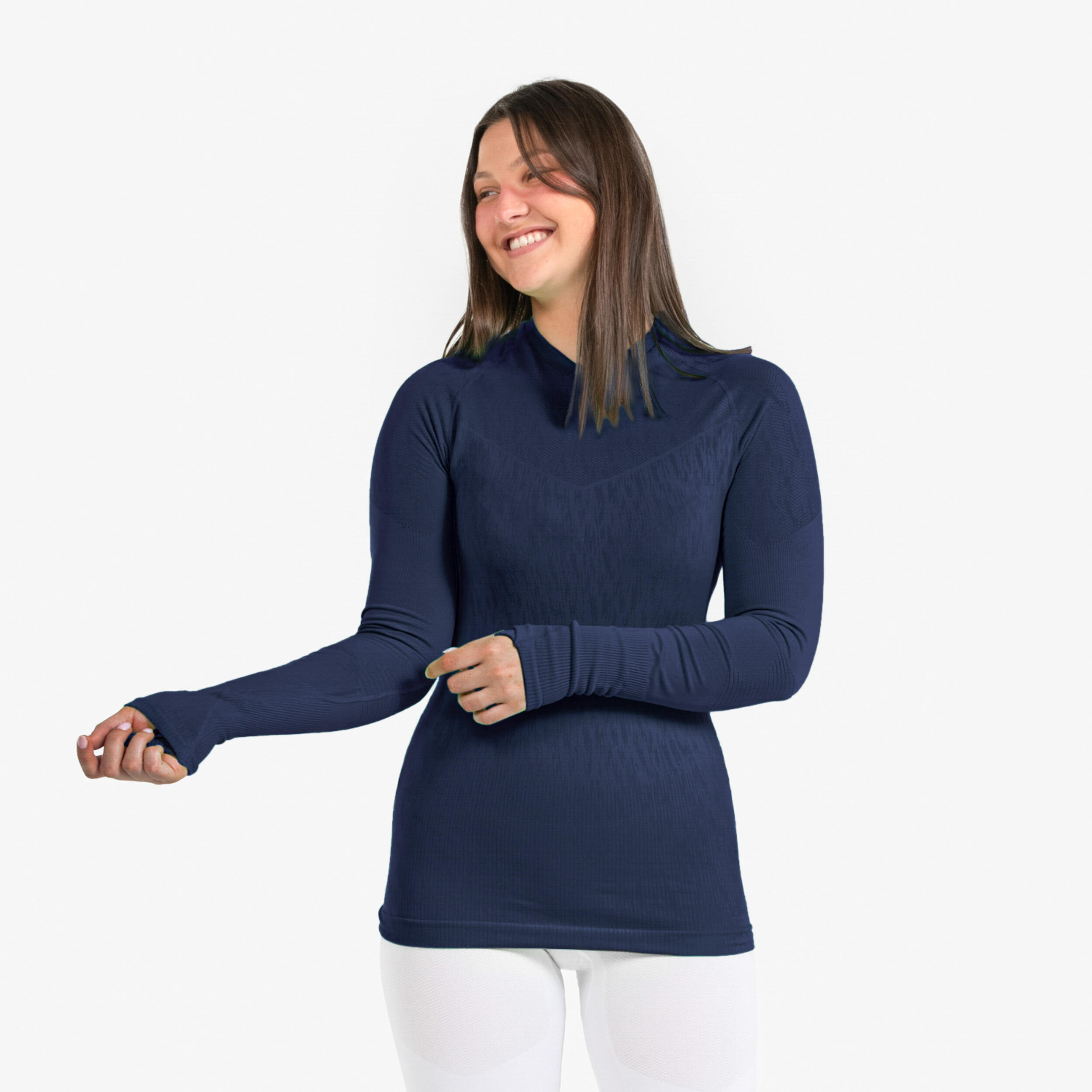 Damen/Herren Funktionsshirt langarm ‒ Keepdry marineblau 2/10