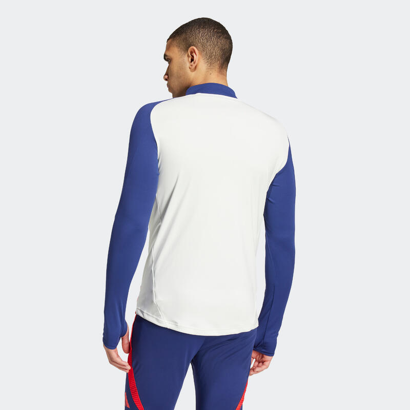 Felpa allenamento calcio uomo ADIDAS OLYMPIQUE LIONE