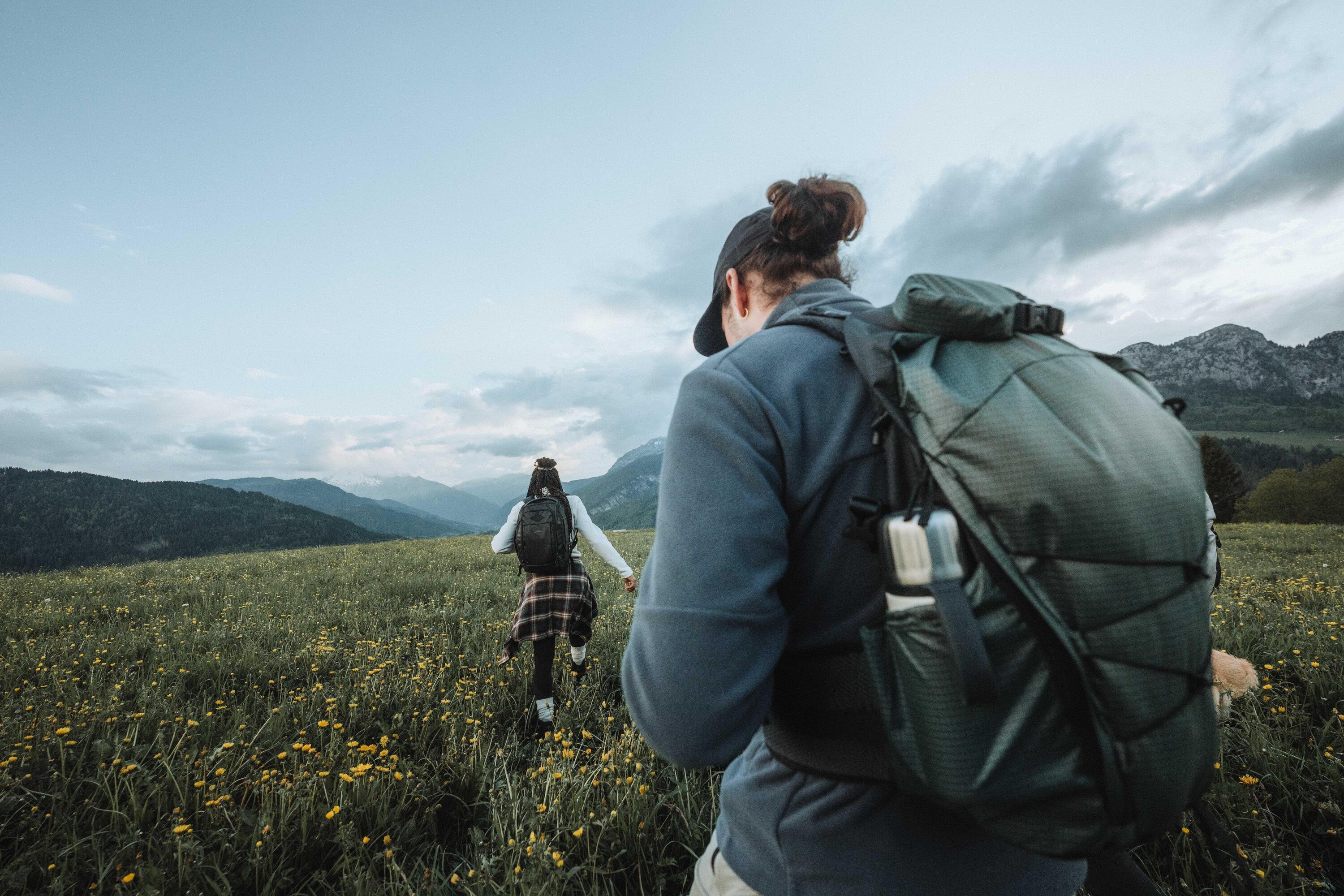 Polaire de randonnée montagne homme, MH500 full zip gris 7/8