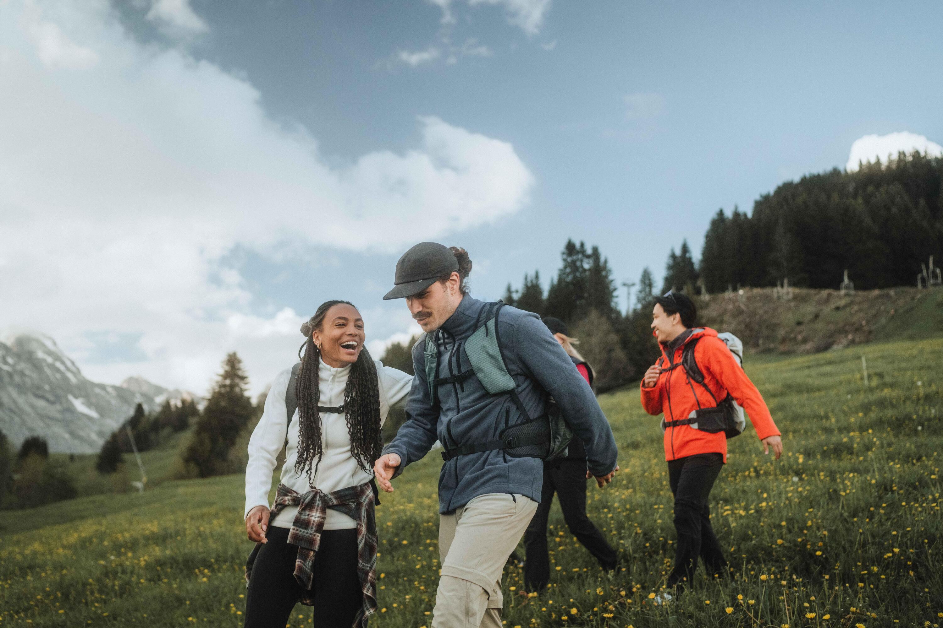 Polaire de randonnée montagne homme, MH500 full zip gris 6/8