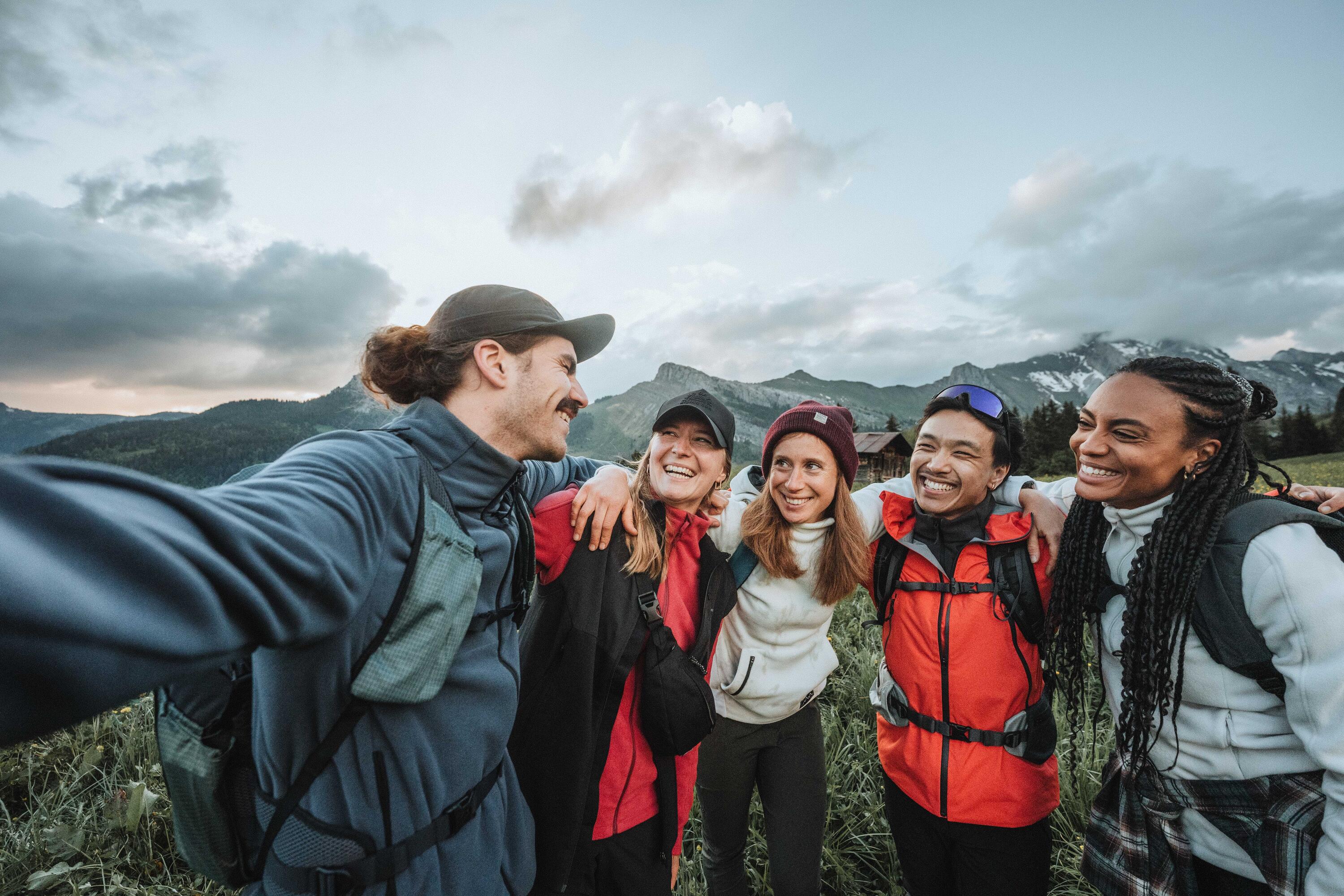 Polaire de randonnée montagne homme, MH500 full zip gris 8/8