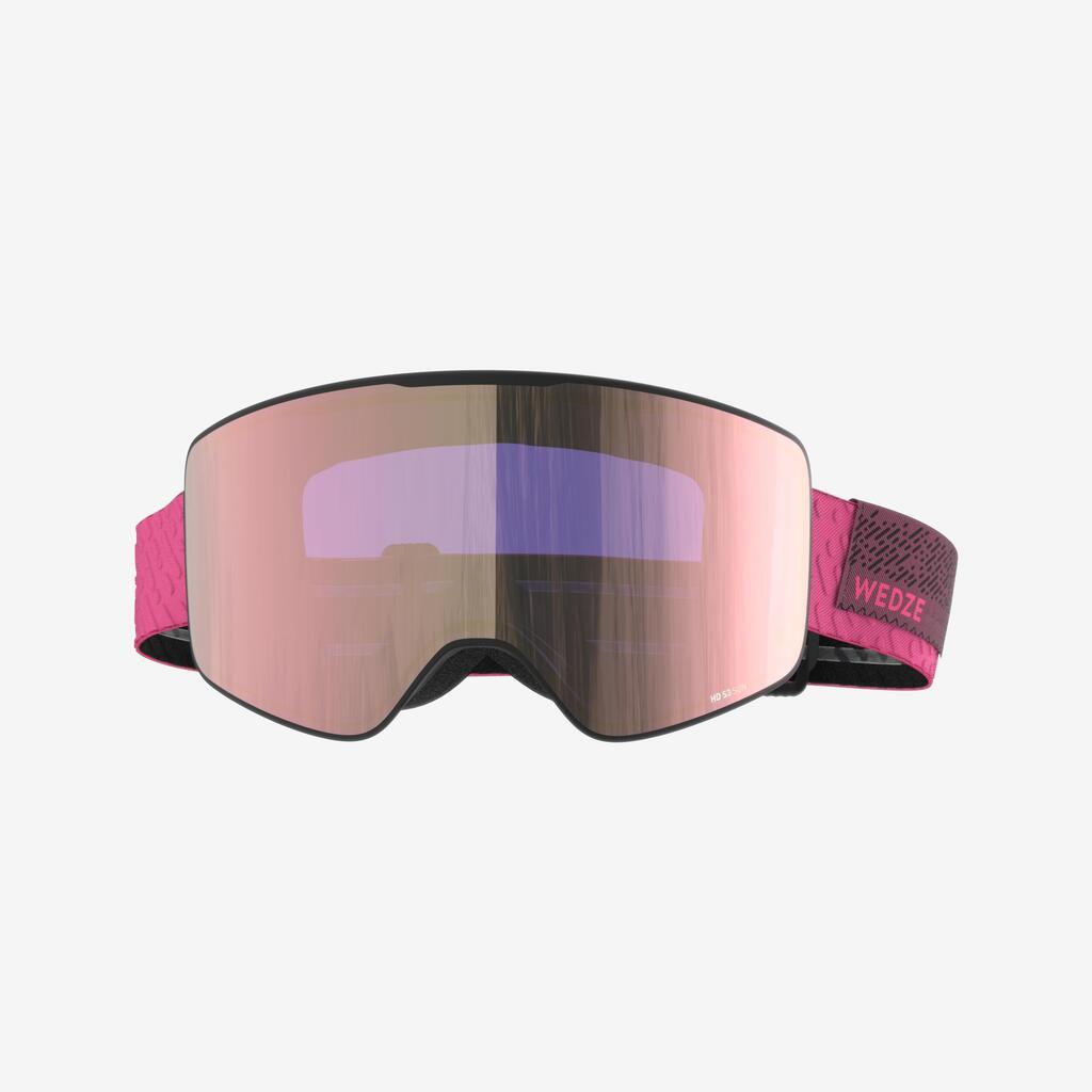 Skibrille Snowboardbrille Erwachsene/Kinder Schönwetter - G900 C HD schwarz