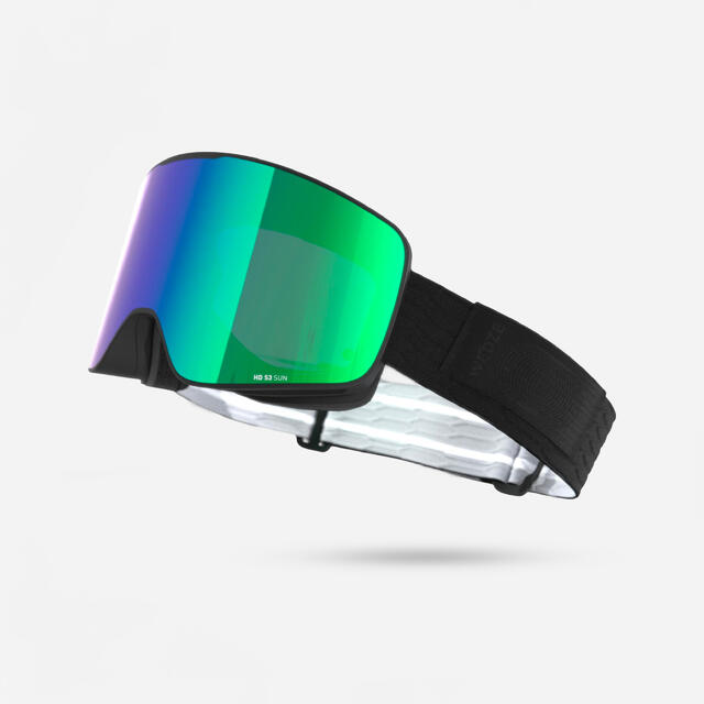 Skibrille Snowboardbrille Erwachsene/Kinder Schönwetter - G900 C HD schwarz