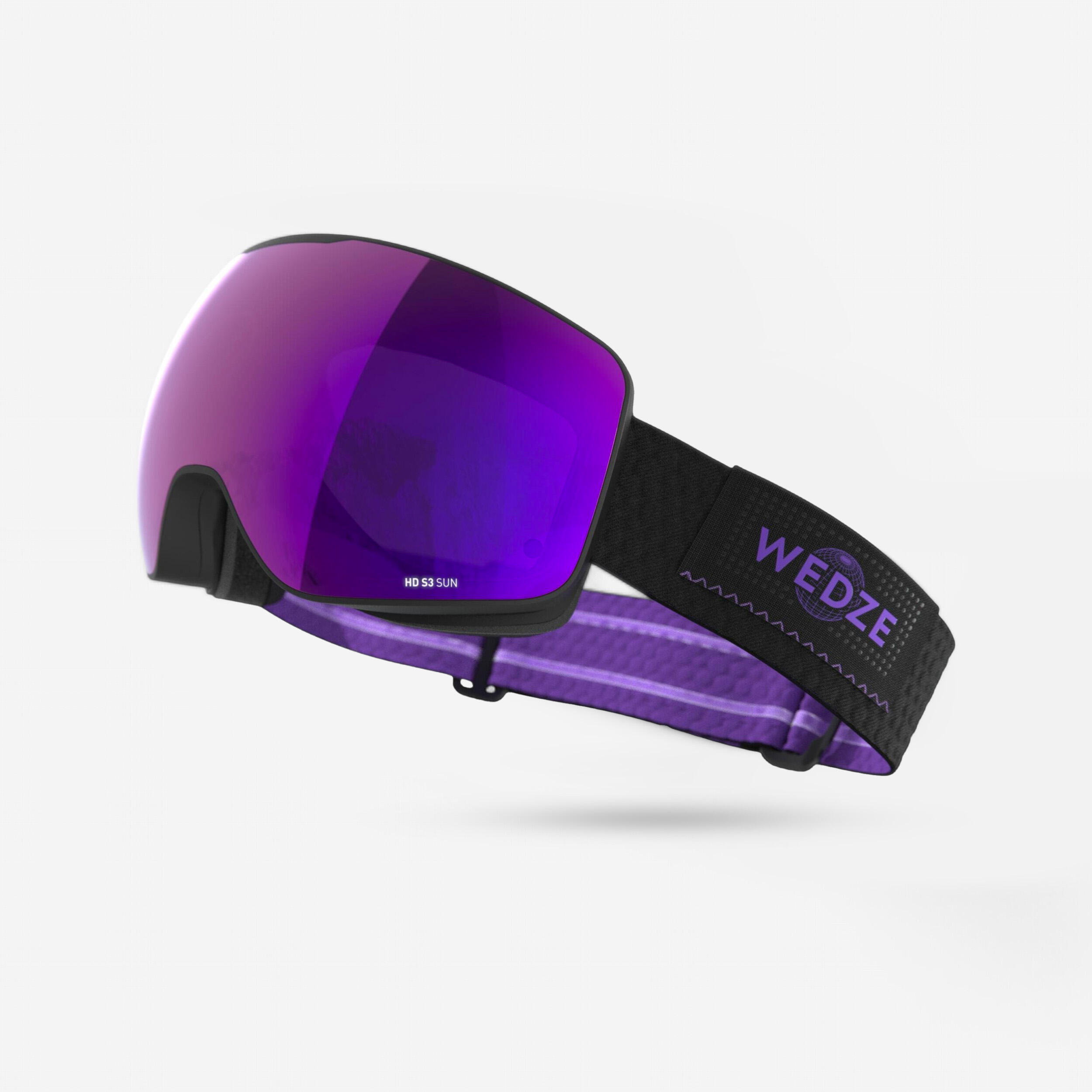 WEDZE Skibril zonnig weer kinderen volwassenen G 900 S HD paars