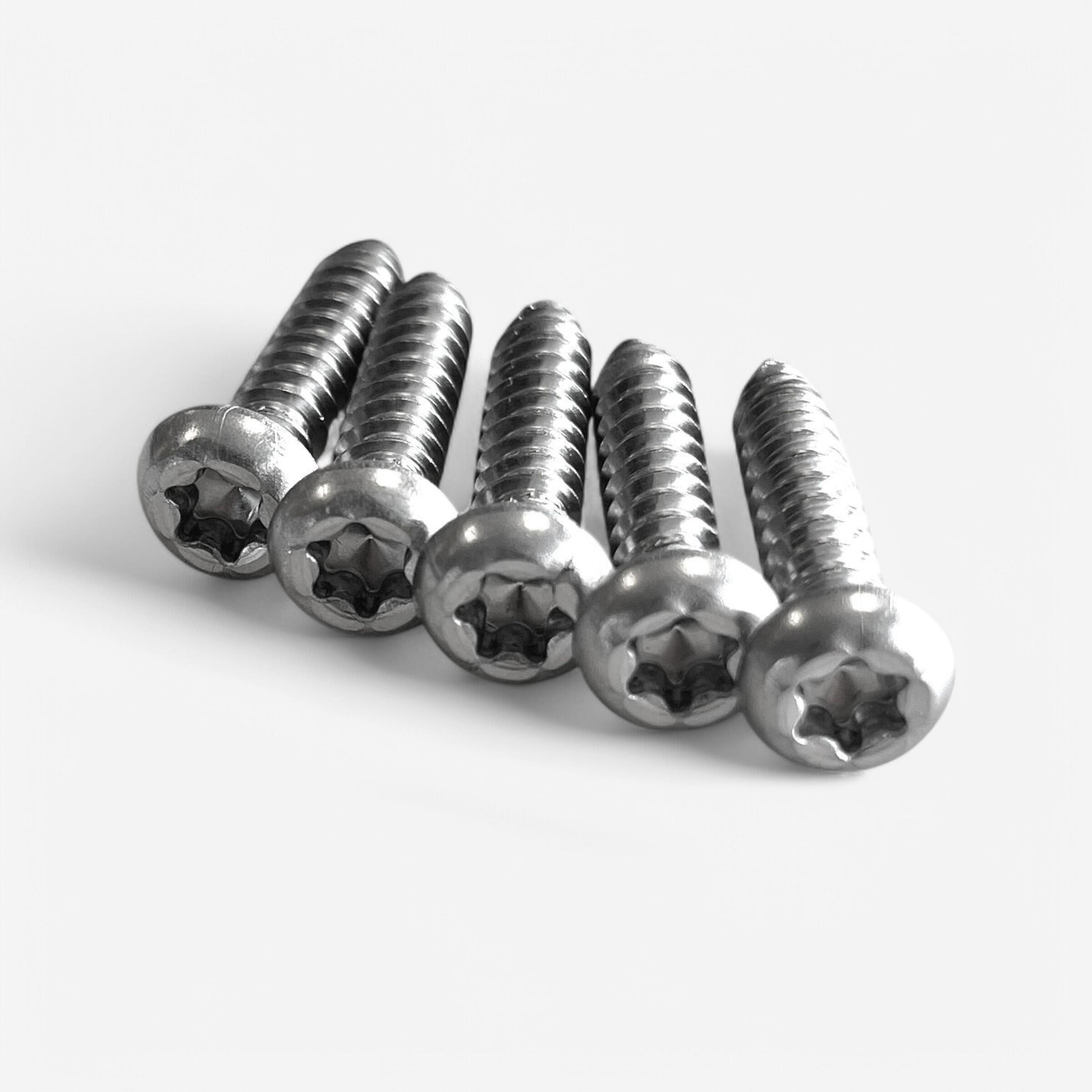 6 schroeven rechte voetbanden wingfoilen windsurfen 6 mm x 30 mm 1/1